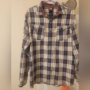 The North Face Men's Plaid Shirt - Blue and Brown